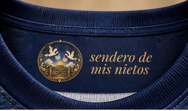 Gola com a frase sendero de mis nietos
